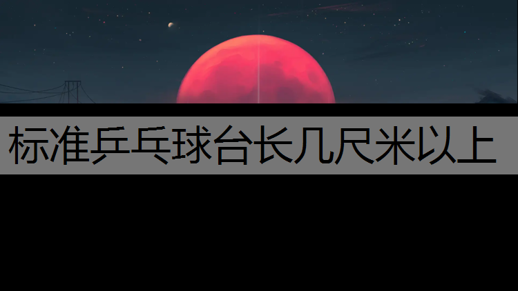 标准乒乓球台长几尺米以上