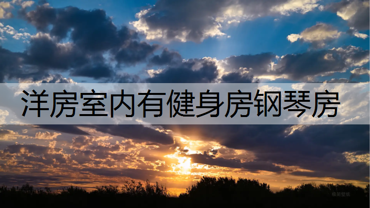 洋房室内有健身房钢琴房